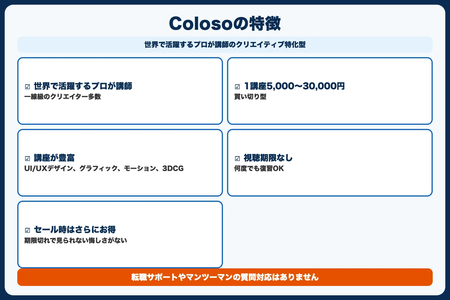 Coloso｜現役プロから買い切りで学ぶ